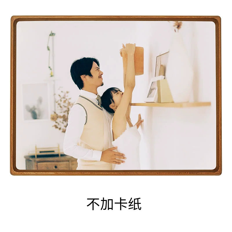 Wedding Photo Memorial Frame (Wall-Mounted) Solid Wood Mounting Sizes Available: A4 to 40-inch