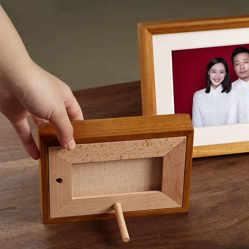 Registration photo, table washing, solid wood wedding certificate, wedding photo, ID photo frame, 6 inches/8 inches