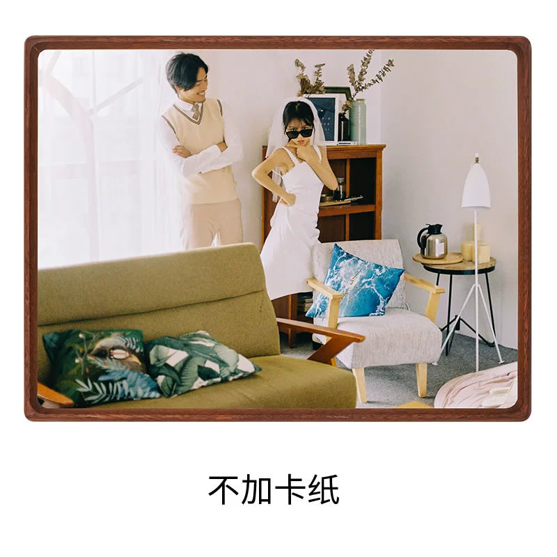 Wedding Photo Memorial Frame (Wall-Mounted) Solid Wood Mounting Sizes Available: A4 to 40-inch