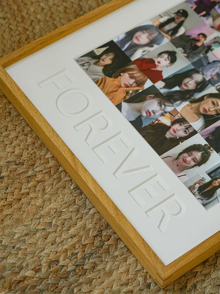 Solid wood photo frames offer multiple photo collages for printing, couple series, and multiple size options