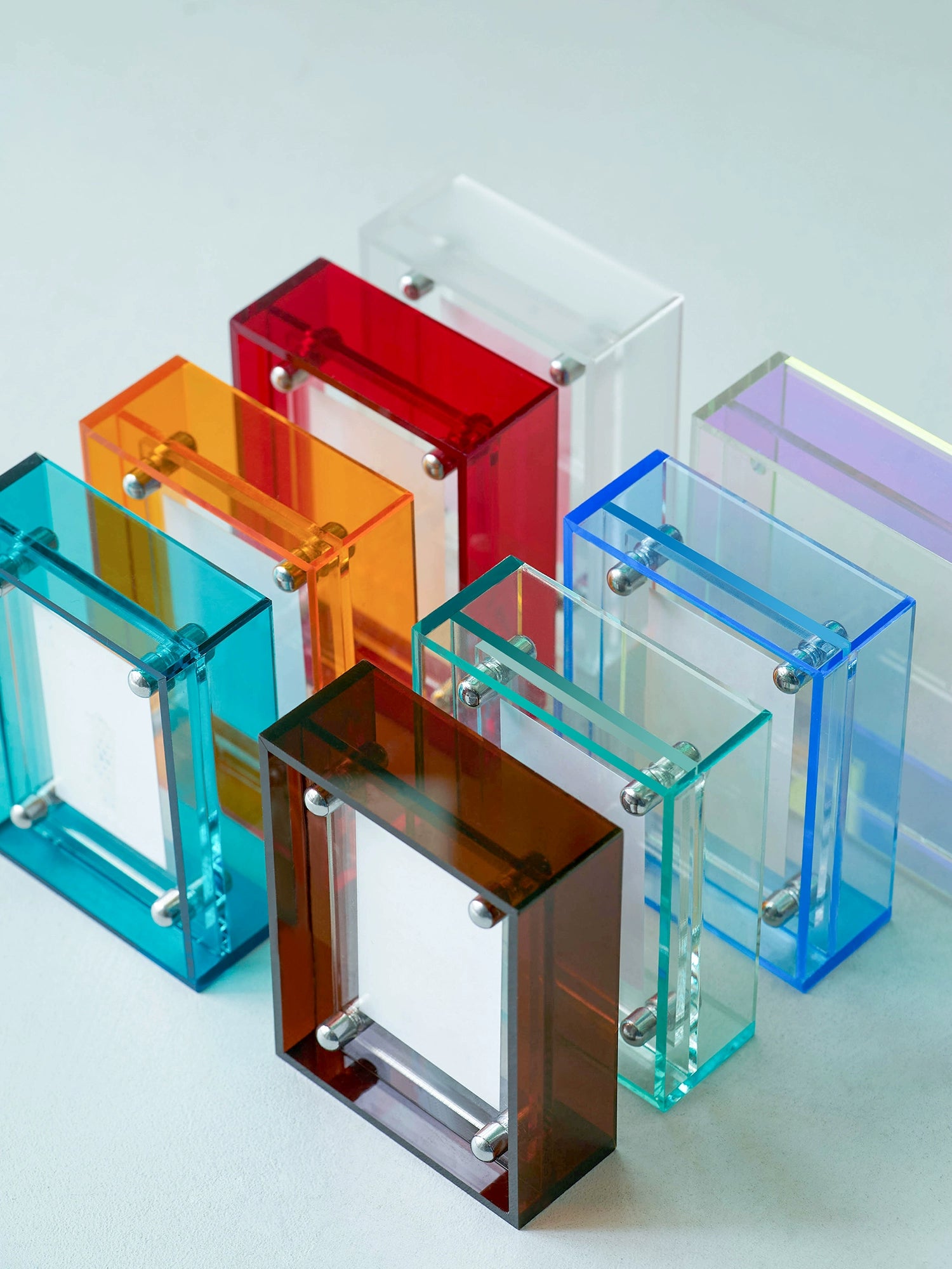 A-mini Acrylic Tabletop Photo Frame - Dual-Sided Display - Multiple Color Options