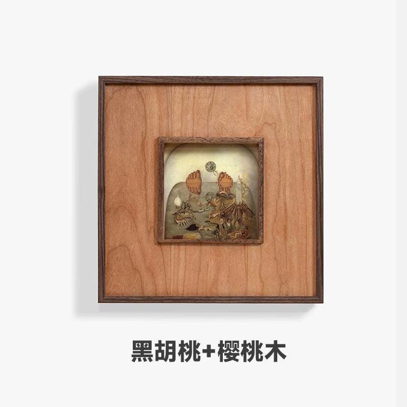Solid Wood Vintage Frame / Oil Painting Frame 25x25cm