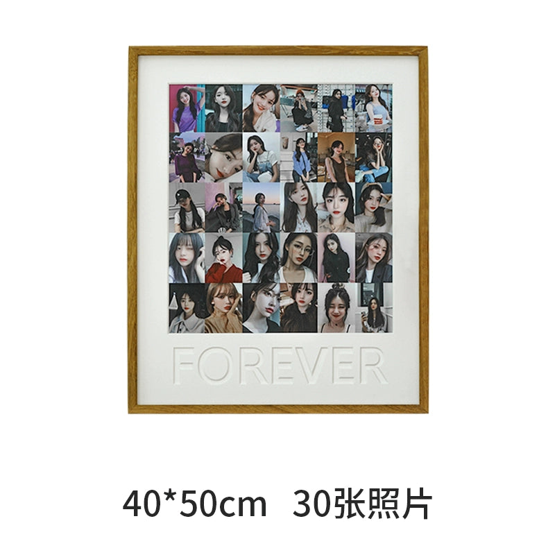 Solid wood photo frames offer multiple photo collages for printing, couple series, and multiple size options