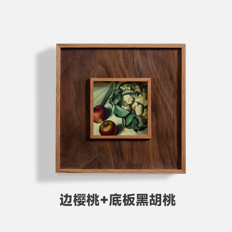 Solid Wood Vintage Frame / Oil Painting Frame 25x25cm