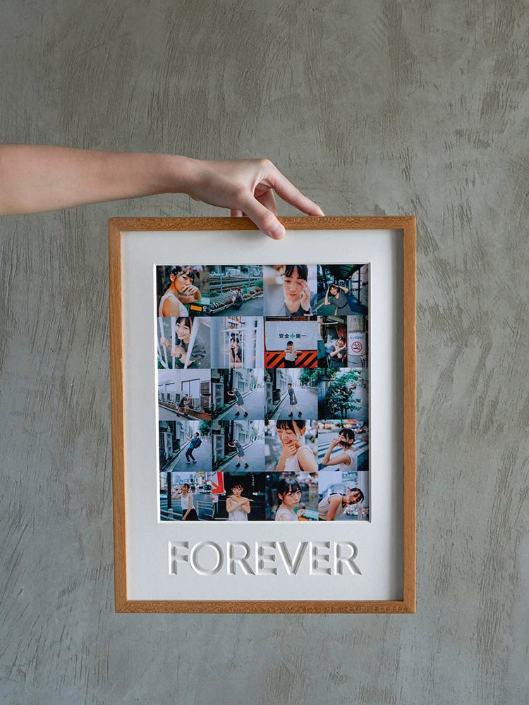 Solid wood photo frames offer multiple photo collages for printing, couple series, and multiple size options