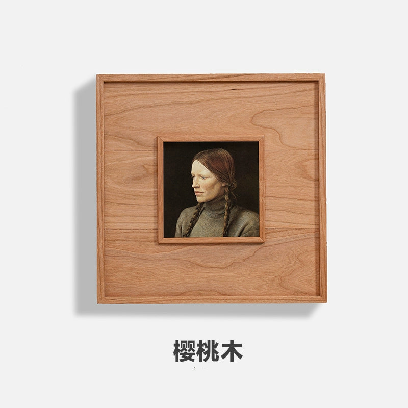 Solid Wood Vintage Frame / Oil Painting Frame 25x25cm