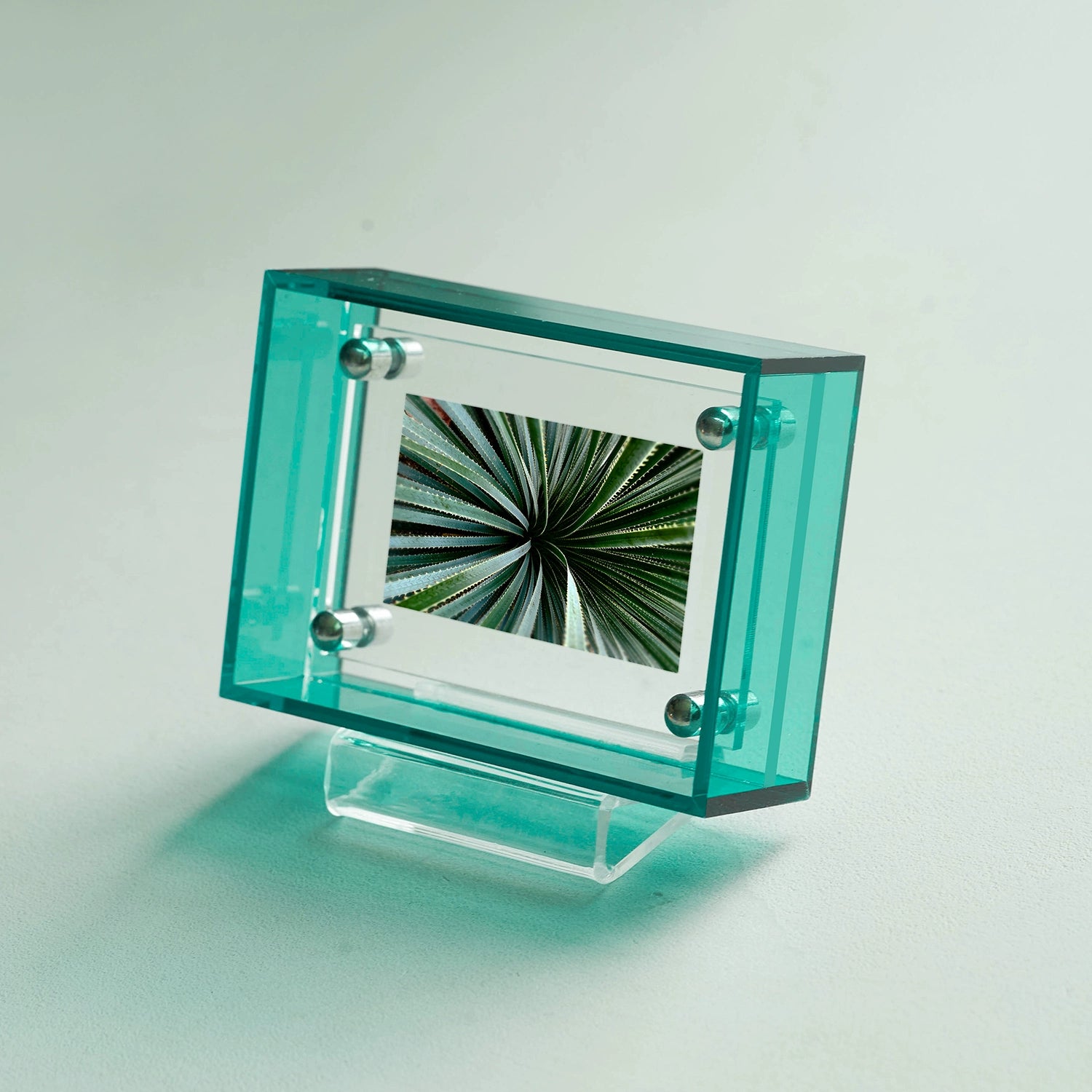 A-mini Acrylic Tabletop Photo Frame - Dual-Sided Display - Multiple Color Options