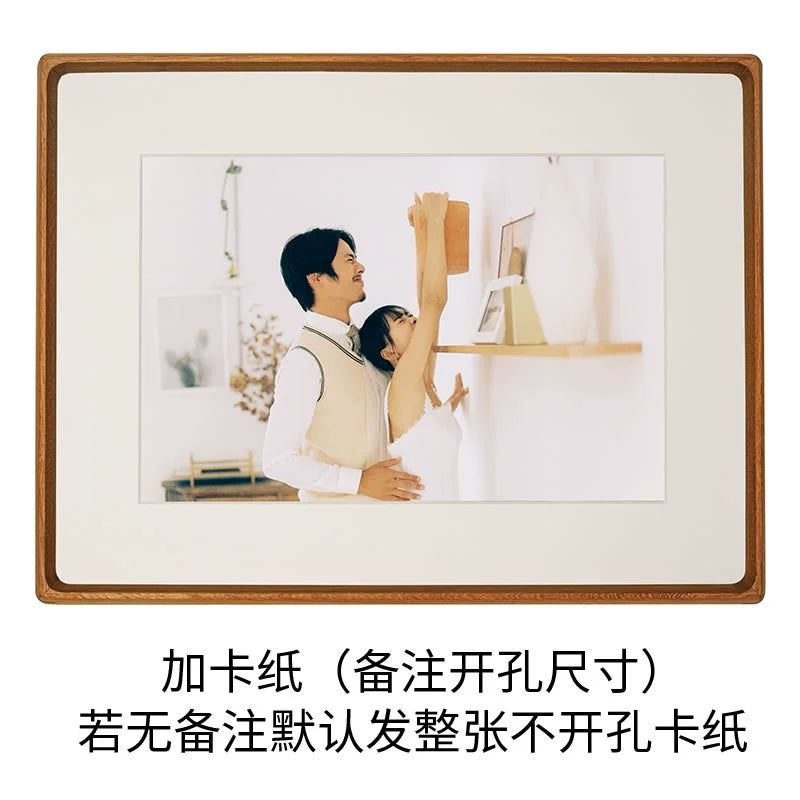 Wedding Photo Memorial Frame (Wall-Mounted) Solid Wood Mounting Sizes Available: A4 to 40-inch
