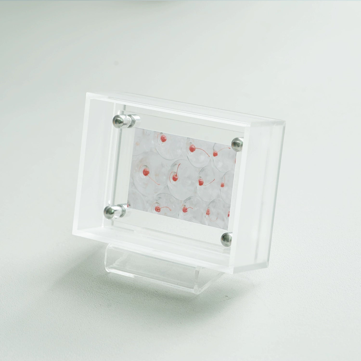 A-mini Acrylic Tabletop Photo Frame - Dual-Sided Display - Multiple Color Options